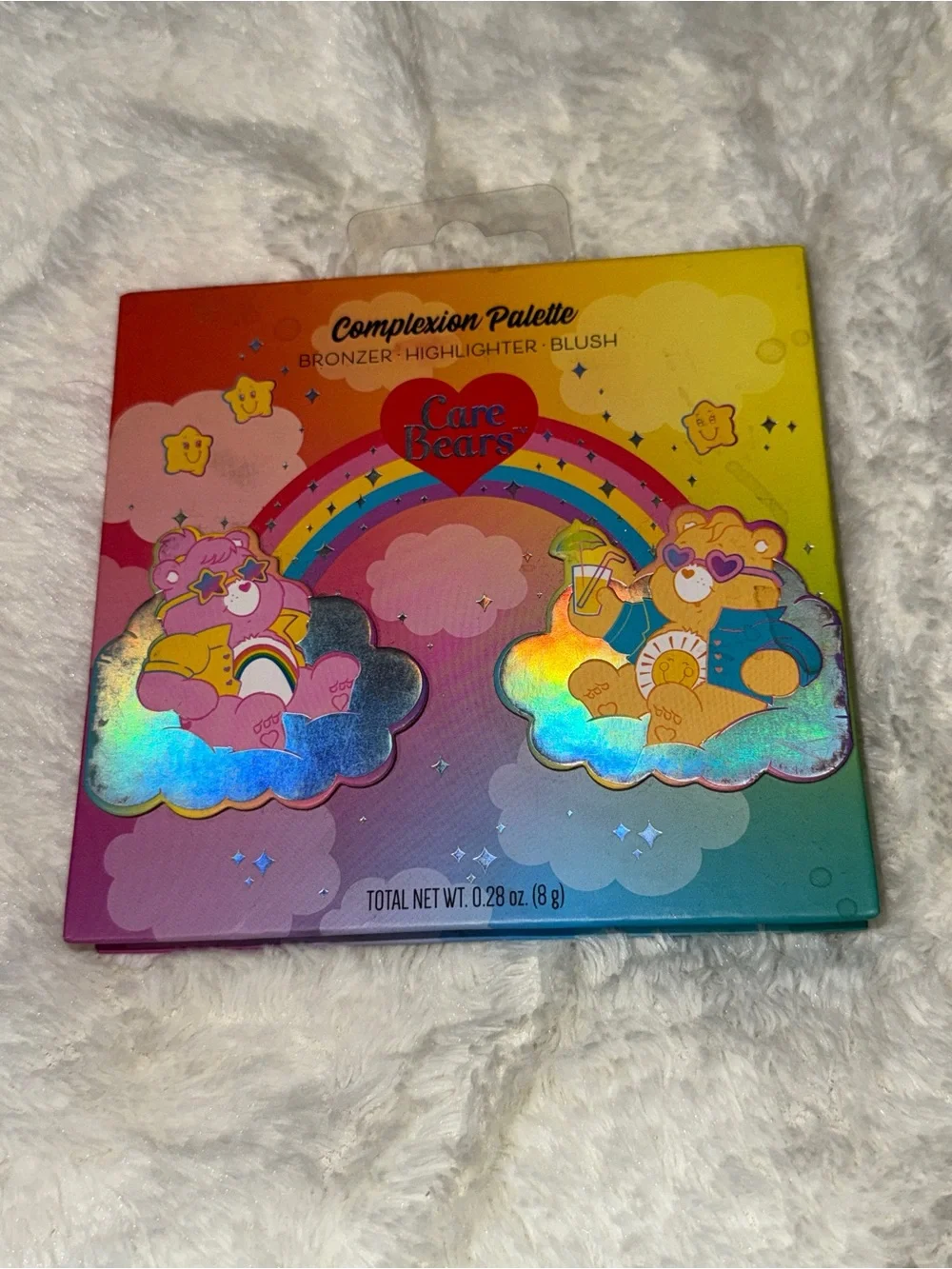 Care Bears Rainbow Complexion Palette - Pink, Yellow, Blue, Purple, Orange